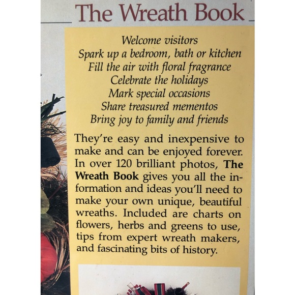 Vintage 1988 The Wreath DIY Hardcover Book - Picture 9 of 10